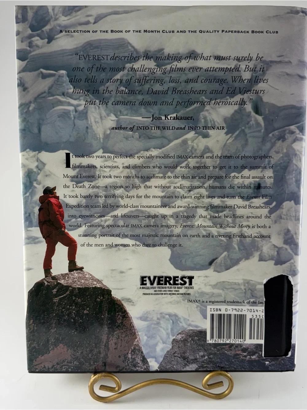 Everest Mountain Without Mercy Broughton Coburn HC 1997 Nat Geographic X Library